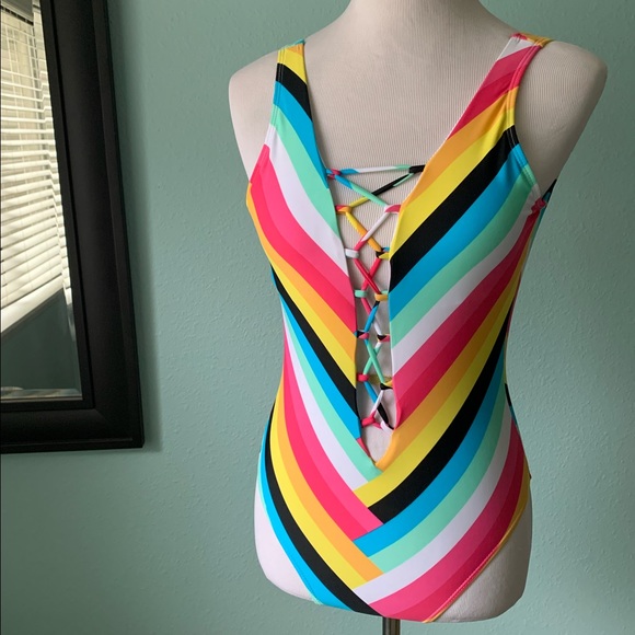 Rue21 Other - NWT rainbow striped bathing suit